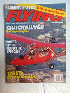 FLYING Magazine February 1994 Quicksilver the Cheapest airplane - Foto 1 di 1