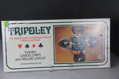 NEW Sealed Vintage 1969 Tripoley Card Game Crown Edition No 225 Michigan Rummy - Image 1 of 4