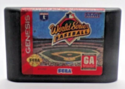 World Series Baseball Jerry Coleman play-by-play (Sega Genesis, 1994) Cartridge  - Image 1 of 3