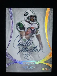 2013 Topps Five Star Curtis Martin On-card Auto /15 Low - Picture 1 of 2