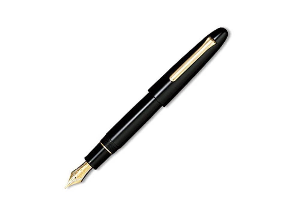 Sailor (‎11-7002-620) Ebonite Fountain Pen - Black/Gold