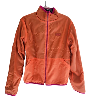 Rusty Reversible Jacket Womens Size 12 Approx Orange Splash Blue Fleece Pockets - image 1 of 4