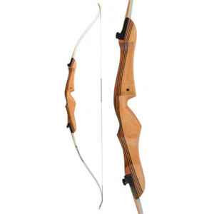 68" Bogenschießen Recurvebogen 18-38lbs Sportbogen Takedown RH Jagdbogen Recurve - Bild 1 von 12