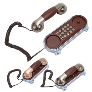 Retro Landline Phone Corded Home Phone Wall Mount Flash Phone For Home School CB - Afbeelding 1 van 28