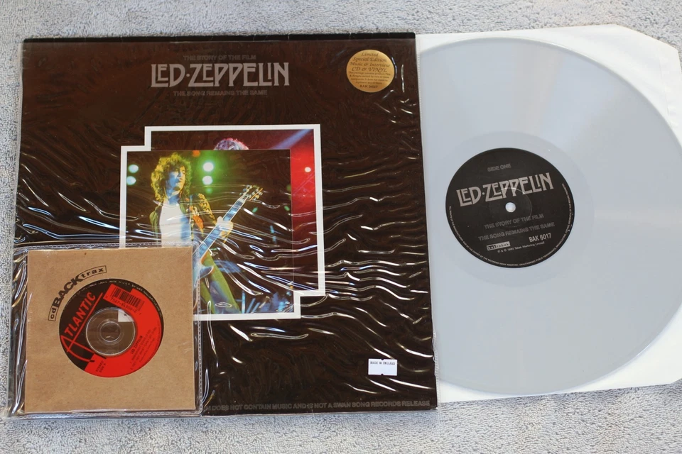Led Zeppelin  - The Song Remains.. - The Story Of The Film -  GREY VINYL LP + CD - Image 1 of 3