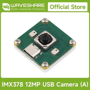 Waveshare IMX378 12MP USB Camera (A), Supports 30 FPS Output Distortion-Free - Afbeelding 1 van 13