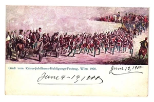 Kaiser Jubiläums Huldigungs Festzug Wien 1908 Antique Postcard Printed Austria - Picture 1 of 2