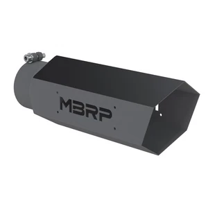 MBRP for Universal Hex Tip 4in Inlet 16in Length w/o Logo - Black Coated - Picture 1 of 4