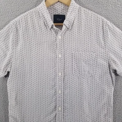 Rails Shirt Mens Medium Daisy Print Carson Linen Rayon Blend Daised Lightweight - Image 1 of 4