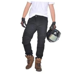 Motorradhose Herren mit Rüstung, Motorrad Fahrhose für Männer X-Large schwarz - Bild 1 von 7