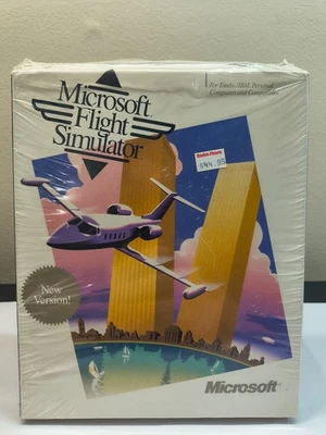 Original Microsoft Flight Simulator - 5 1/4 Disk (1987, version 3.0) Tandy - Image 1 of 4