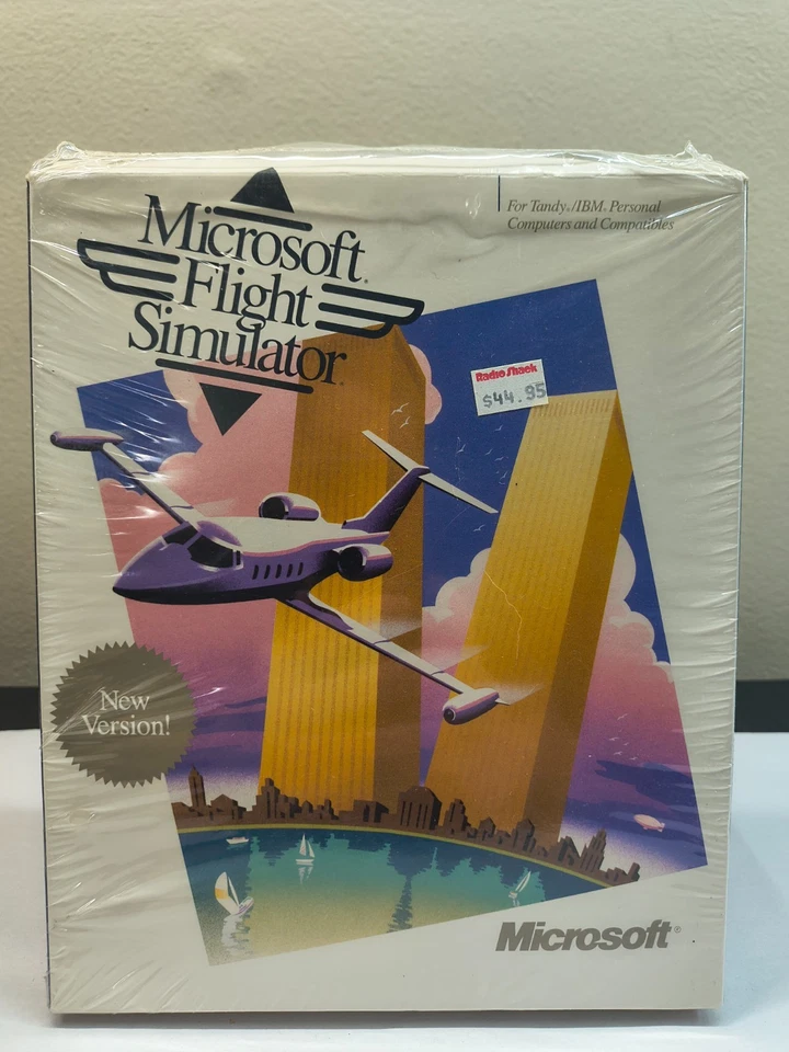 Original Microsoft Flight Simulator - 5 1/4 Disk (1987, version 3.0) Tandy - Image 1 of 4