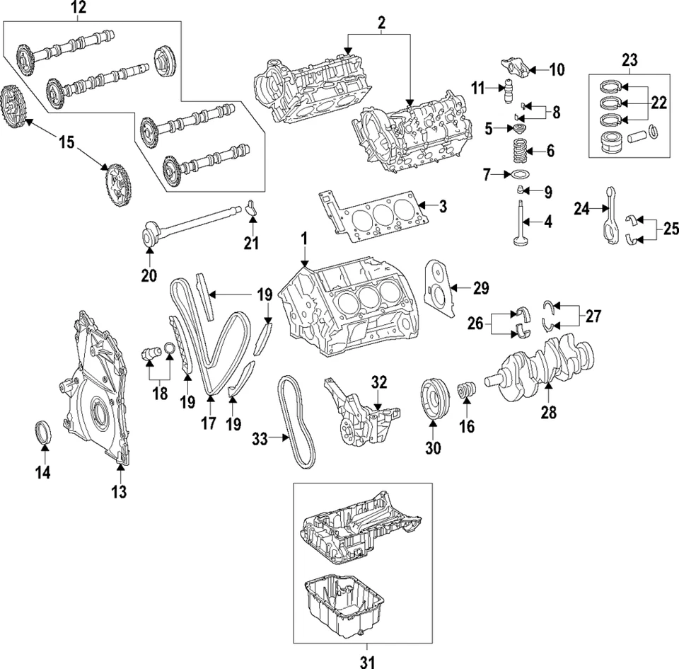 Genuine Mercedes-Benz Engine Camshaft 642-050-61-01 Foto 1 de 1