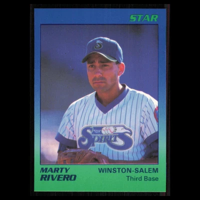 Marty Rivero #14 1989 Star Minor League Winston-Salem Spirits Baseball Card MLB - Image 1 of 3