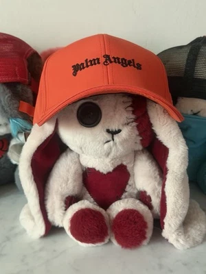 Gorra Palm Angels Bordada Naranja Logo Intarsia Correa Trasera Foto 1 de 4
