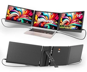 2025 Upgrade Laptop Screen Extender Portable Monitor, 14" 1080P , Fit for 13-17" - Picture 1 of 8