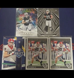 NFL Football Las Vegas Raiders 24-25 Panini Brock Bowers 5 Card Lot MINT - Picture 1 of 1