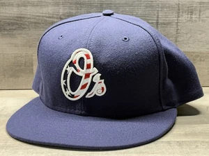 Nuevo de Lote Antiguo Baltimore Orioles MLB NEW ERA 59FIFTY Gorra Ajustada 7 3/4 4 de Julio - Imagen 1 de 6
