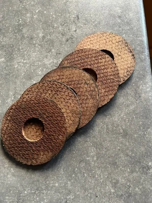 AJS BSA ARIEL Sunbeam vintage GIRDER FORK FIBRE FRICTION DISCS FERODO job lot  - Image 1 of 2