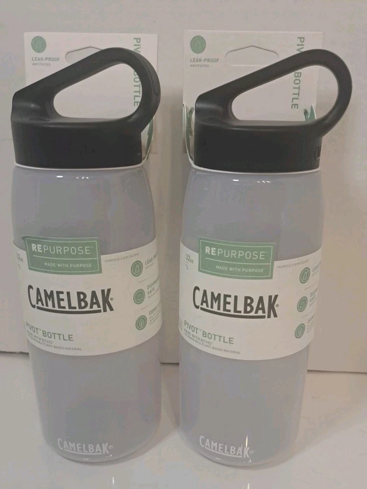 Garrafa pivô Camelbak transparente 32 oz 1L 1000 ml eco reciclado reaproveitado - LOTE DE 2 - Imagem 1 de 1