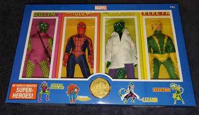 经典蜘蛛侠 8 英寸可动人偶四包 / 2025 MEGO - 绿妖精,电子 — 第 1/4 张图片