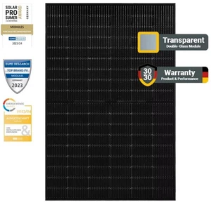 SolarFabrik S4 Innovation 425 Wp HC PV MODUL Doppelglas bifacial, 1722x1134x30mm - Bild 1 von 5