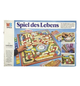 Spiel des Lebens 1978 MB Spiele Hellblau Brettspiel Retro | 1x Haus fehlt - Bild 1 von 7
