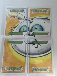 Roy Bot Hot Head Harvey 2019 cubo de basura niños/1 boceto Mike Mchugh 4 cuádruples - Imagen 1 de 4