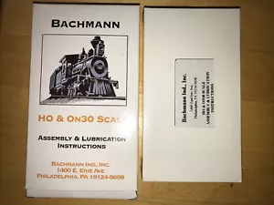 Bachmann Train HO & On30 Assembly & Lubrication instructions - VHS Tape - NEW - Picture 1 of 4