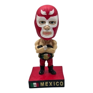 México Luchador Allstar Enmascarado BOBBLEHEAD Resina Luche Libre 5.5" RARO - Imagen 1 de 8