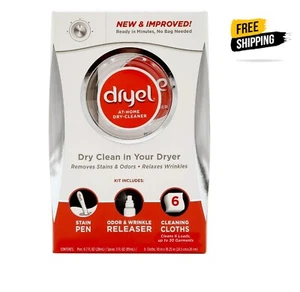 At Home Dry Cleaner Starter Kit with 6 Cleaning Cloths, Fresh Scent - Picture 1 of 6