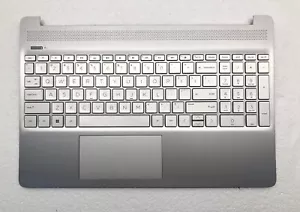 HP 15-DY2005TG PALMREST KEYBOARD W/ TOUCHPAD L63579-001 - Picture 1 of 3