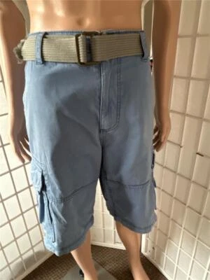 Men's American Rag 36 French Blue 100% Cotton Cargo Shorts - Image 1 of 4