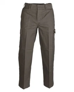 PANTALONI MILITARI TEDESCHI MOLESKIN BY MIL-TEC PRELAVATI DI COLORE VERDE - Imagen 1 de 2