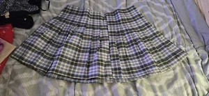 No Boundaries Plaid Kilt Ladies Skirt XXXL - Picture 1 of 4