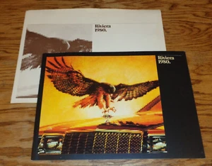 Folleto de ventas original de Buick Riviera 1980 con sobre tipo 80 S - Imagen 1 de 2