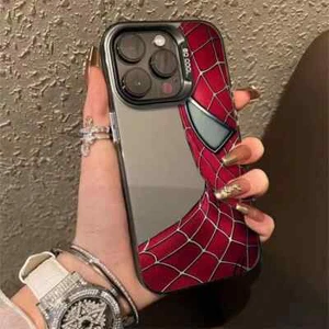 Luxury IMD Lens Circle Spider Man Cartoon Skin TPU Phone Case for For iPhone 13 - Picture 1 of 15