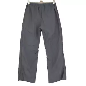 Hanna La Journee Womens Pants Lagenlook Cargo Wide-Leg Ankle Slit Gray 2 Medium - Picture 1 of 8