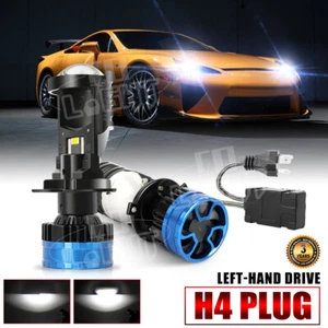H4 9003 Mini Bi-LED Projector Lens 300W 50000LM Hi-Lo Headlight Kit Retrofit LHD - Picture 1 of 13
