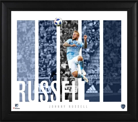 Johnny Russell Sporting Kansas City Framed 15x17 Player Panel Collage Cover
