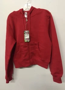 YOUTH HOODIE BOY GIRLS UNISEX ZIP UP  RED  SIZE 2X LARGE SOFT HOODIE KIDS - Picture 1 of 3
