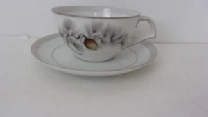 Kent China "SILVER PINE" Coffee Tea Cup & Saucer- Japan - Picture 1 of 4
