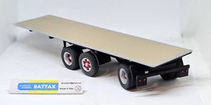 # 1/43 SEMIRIMORCHIO a 3 ASSI VOLTA CORRETTA BARTOLETTI by BATTAX x motrici IXO# - Imagen 1 de 2