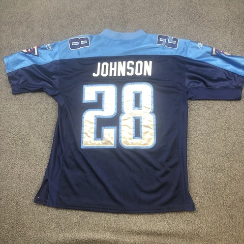 Tennessee Titans #28 Chris Johnson Reebok Football Jersey Men Sz: 50 - Used Cover
