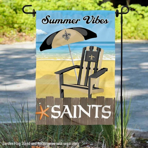 New Orleans Saints Summer Decorative Seasonal Official Garden Yard Banner Flag Cover