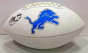 Ifeatu Melifonwu Autographed Detroit Lions White Panel Football - Picture 1 of 1