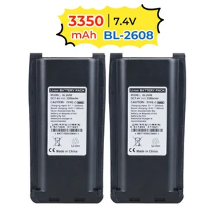 2PC 3350mAh BL2608 Akumulator litowo-jonowy z ładowarką USB typu C do Hytera TC 800M - Zdjęcie 1 z 12