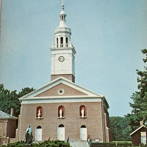 Postal de 1972 de Catedral a orillas del río Wabash Vincennes Indiana - Imagen 1 de 8