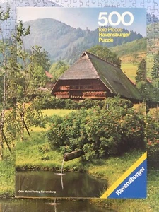 Puzzle completo vintage Ravensburger Schwarzwaldhof 500 piezas 62551488 antiguo - Imagen 1 de 7