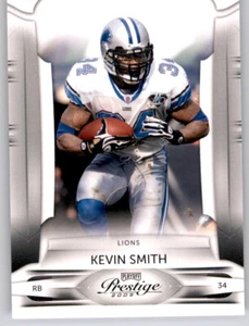 Tarjeta base 2009 Prestige Kevin Smith NFL PWE Lions #35 - Imagen 1 de 2